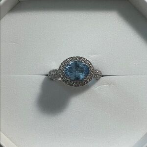 NWT BP A Grand Gesture Size 7 Aquamarine Ring - Bb Party